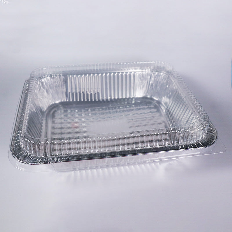 Bandeja de aluminio con tapa