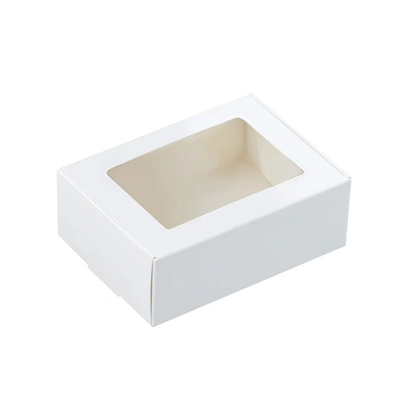 Caja blanca para galletas 8 1/2 x 5 1/2 x 2"