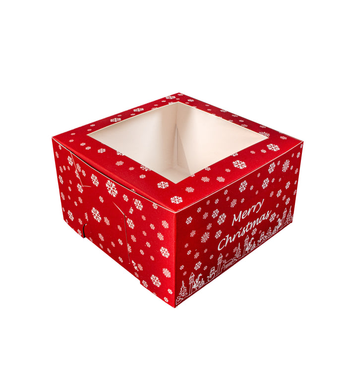 Caja navideña con ventana