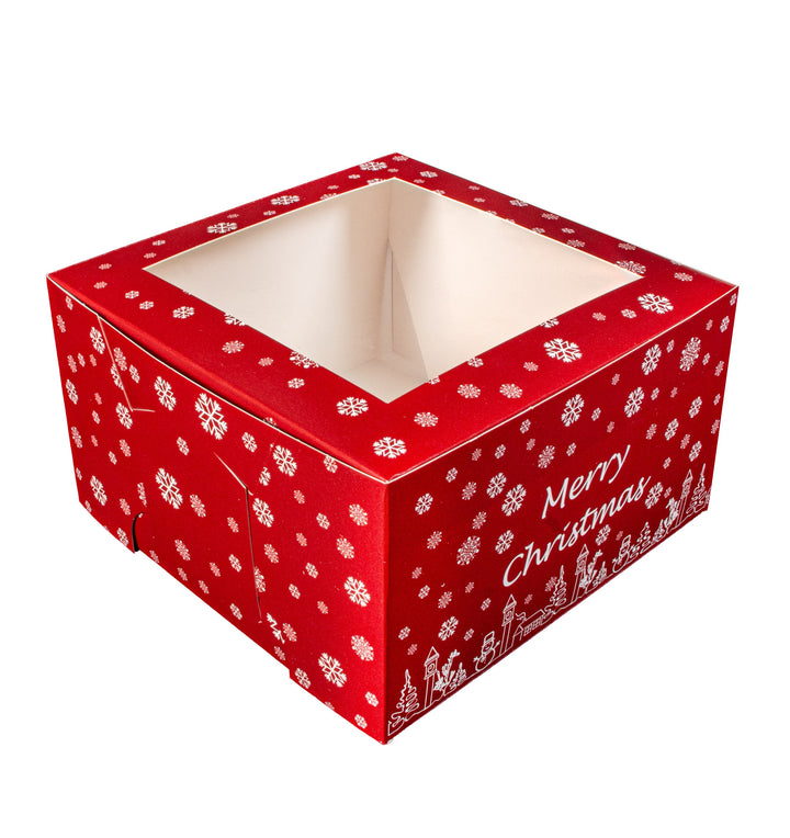 Caja navideña con ventana