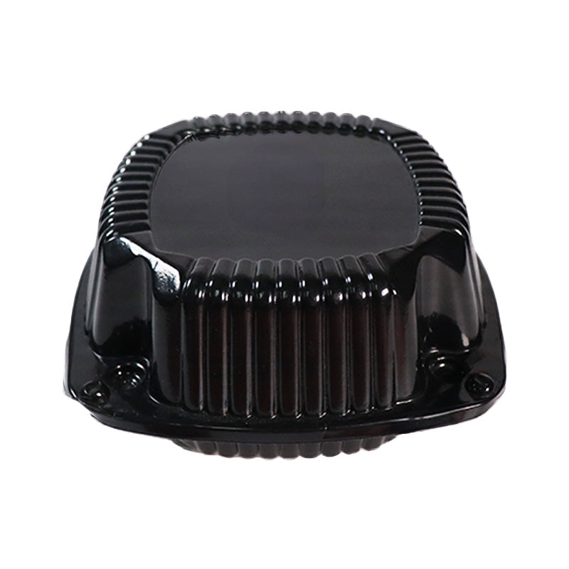 Envase clamshell negro 6x6