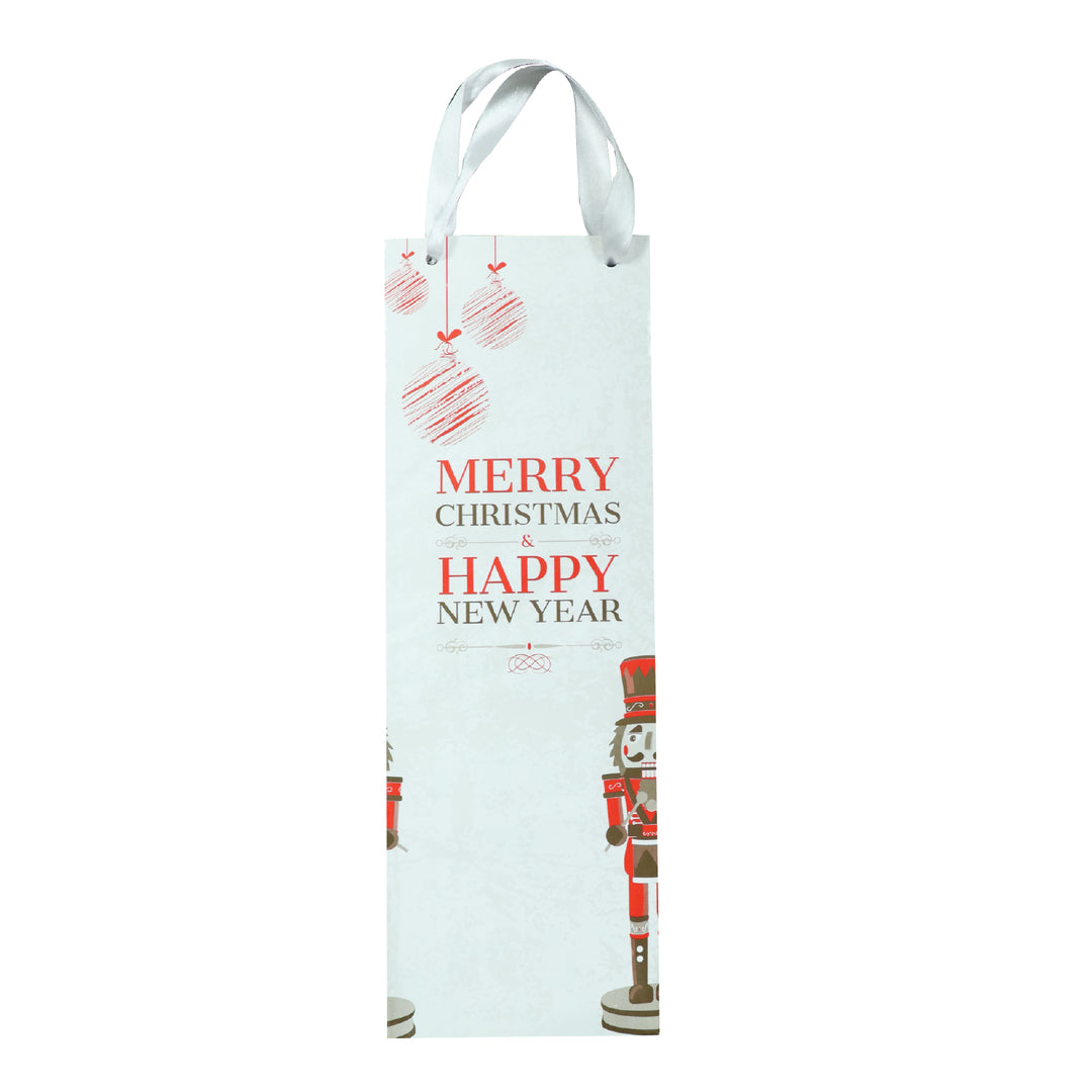 Bolsa navideña para botella de vino