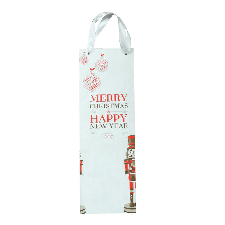 Bolsa navideña para botella de vino