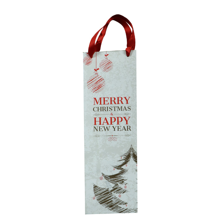 Bolsa navideña para botella de vino