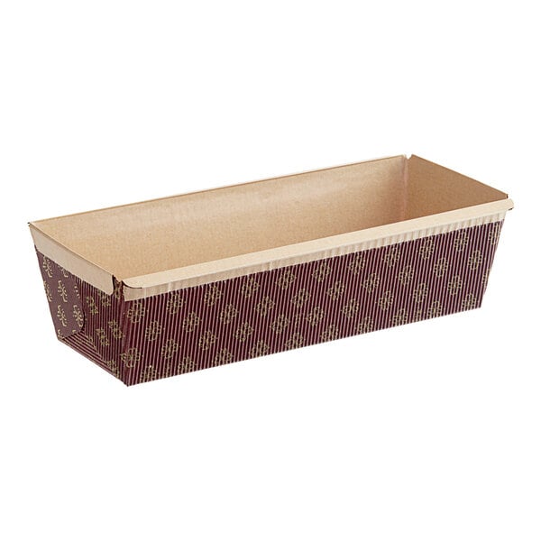Molde rectangular de papel horneable 9 5/16" x 3 1/8" x 2 3/4"