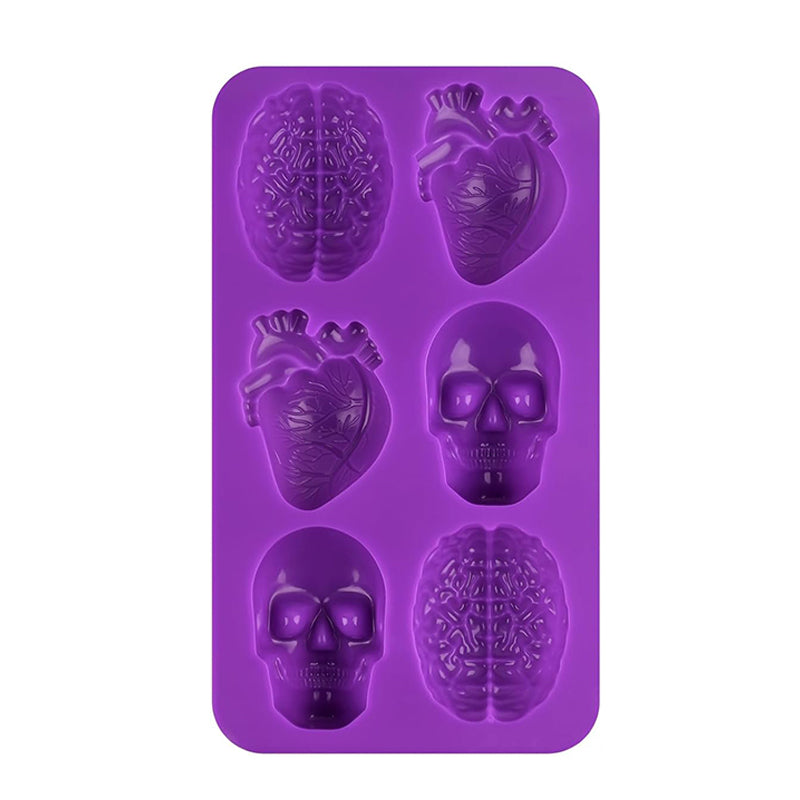 Molde de silicón craneos