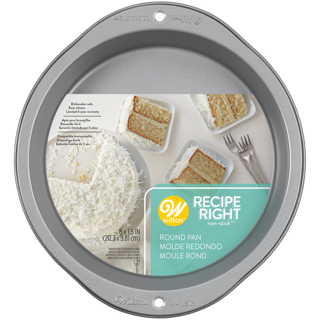 Molde Redondo para Tartas Antiadherente 8"