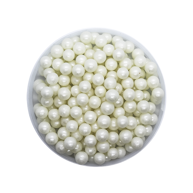 Perlas blancas de azúcar 6 mm
