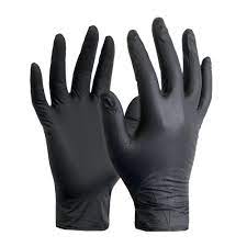 Guantes desechables negros de Nitrilo