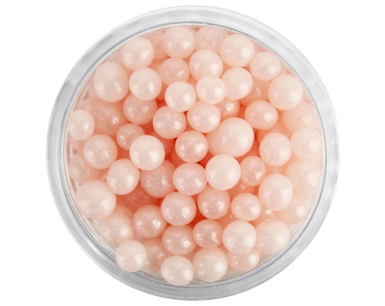 Perlas de azúcar rosado nacarado