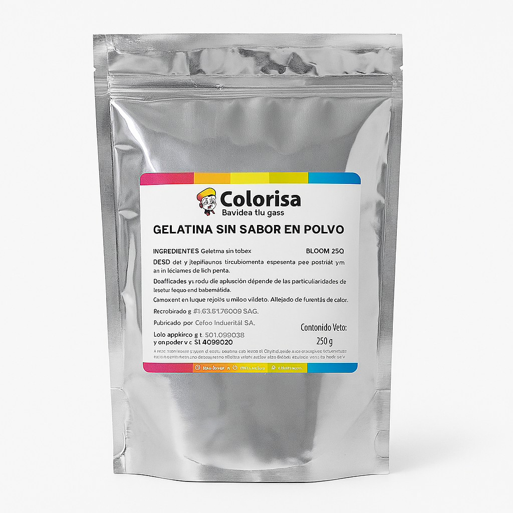 Gelatina sin sabor