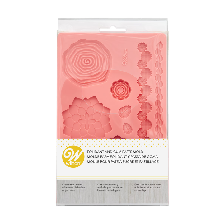Molde de silicona floral