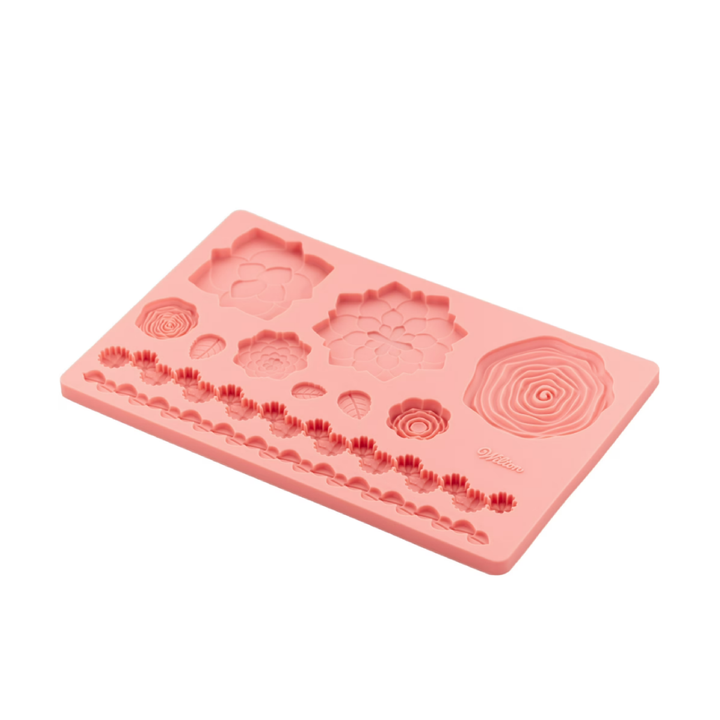 Molde de silicona floral