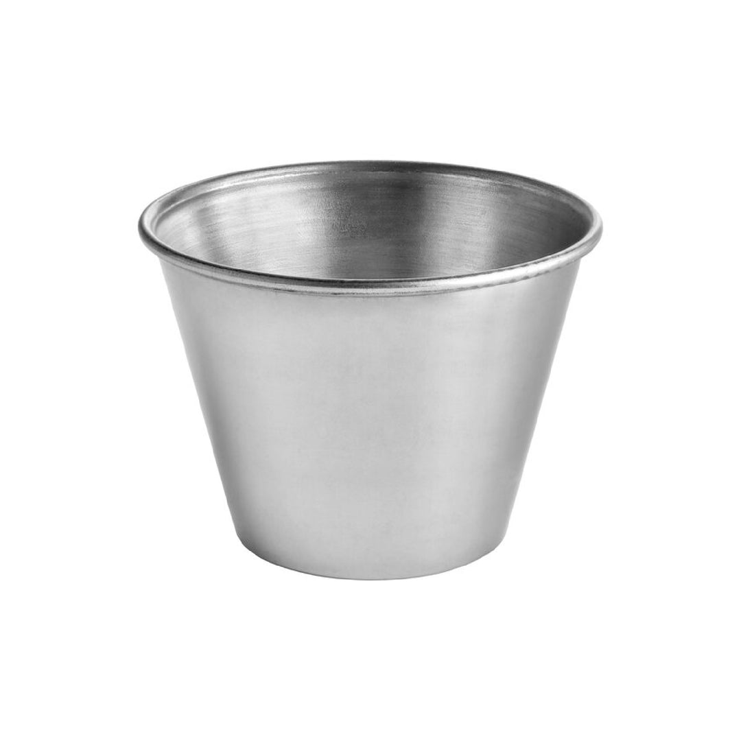 Pack de tazas de acero para salsa