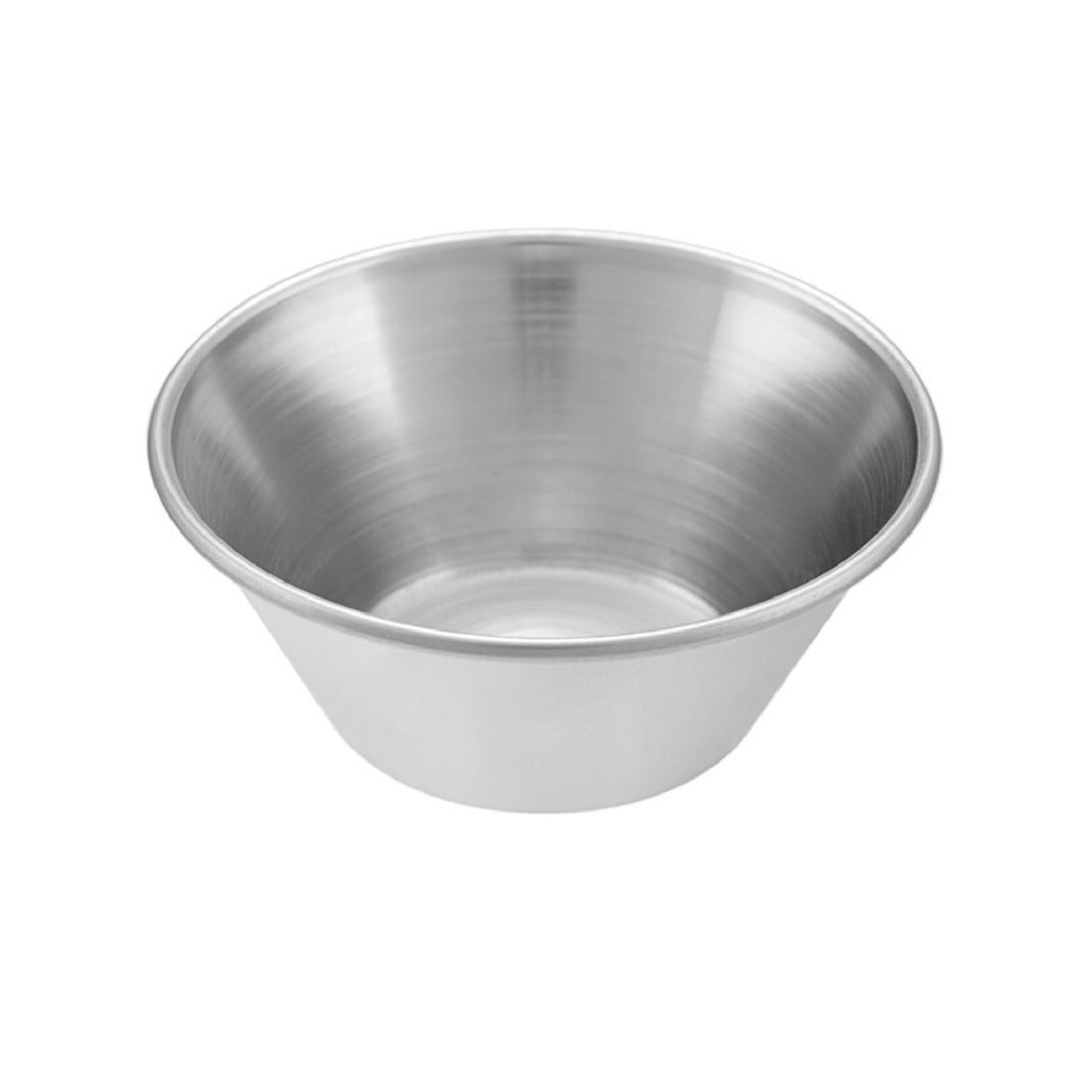 Pack de tazas de acero para salsa