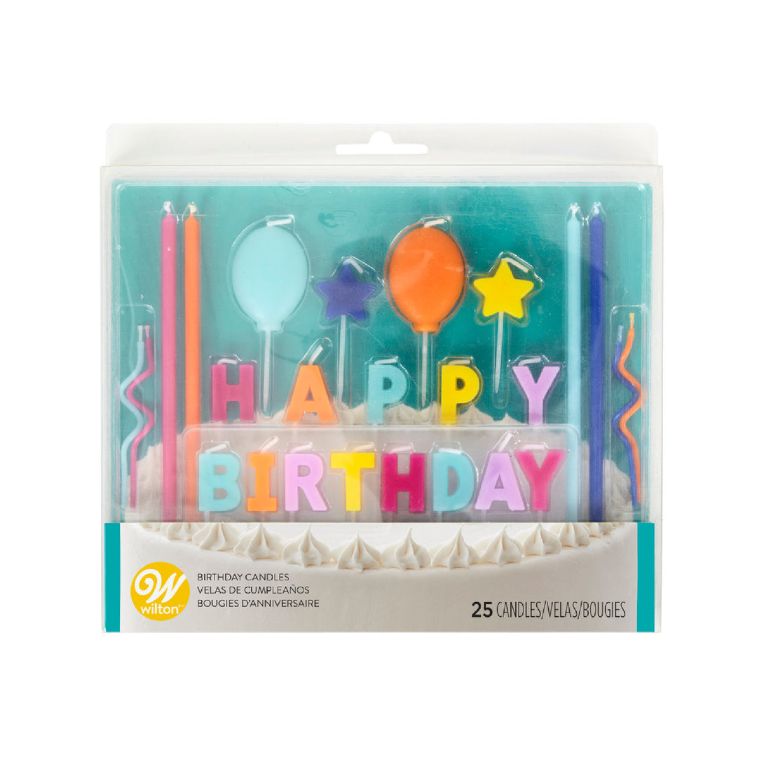 Set de velas de Happy Birthday