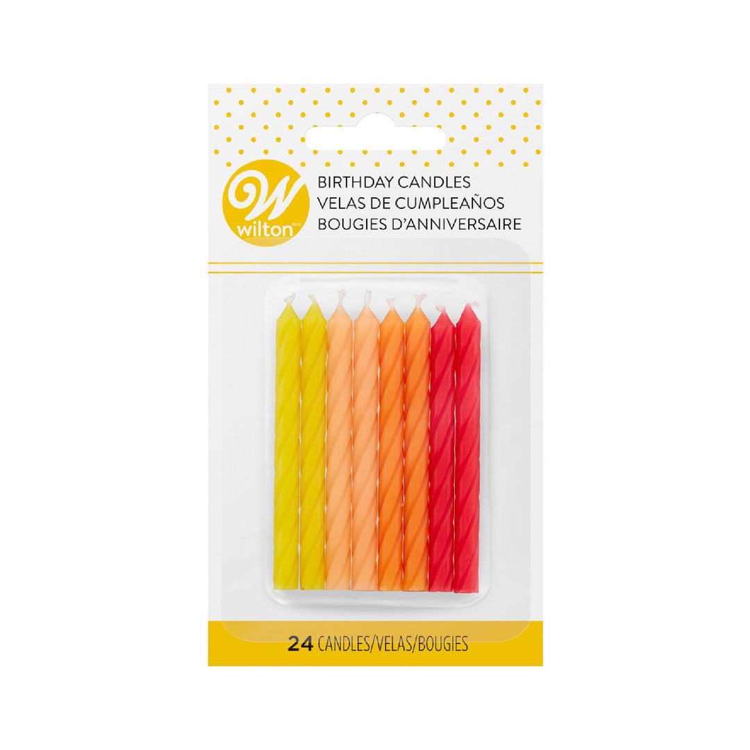 Velas rojo, naranja, amarillo