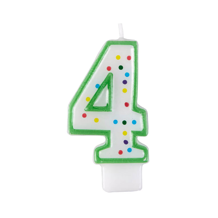 Velas verdes de números