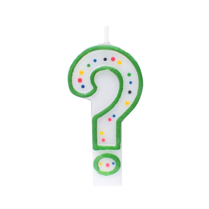 Velas verdes de números