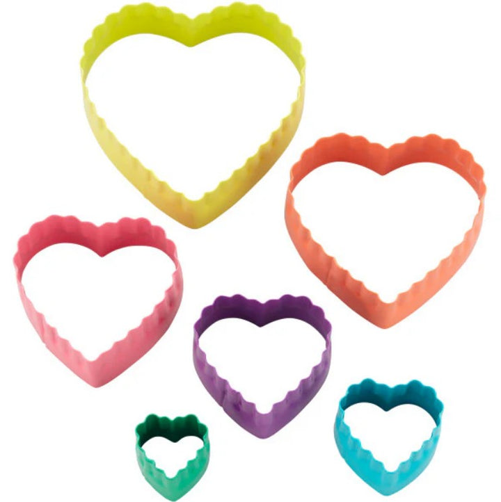 Set cortadores de corazón de 6 piezas
