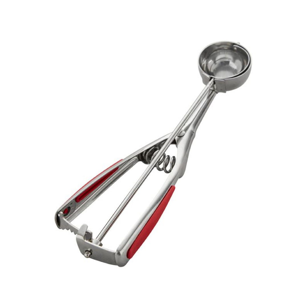 Cuchara para helado roja