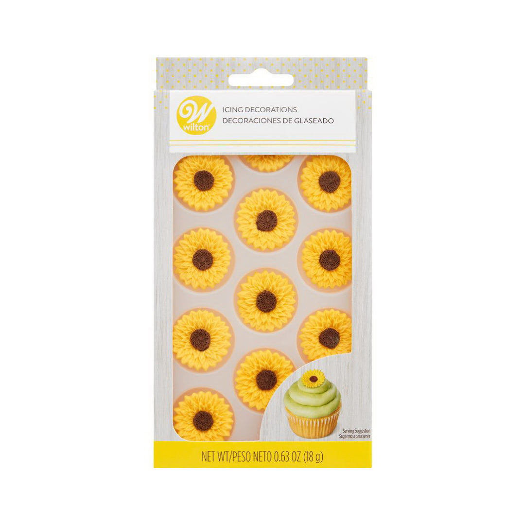 Decoración de icing de girasol