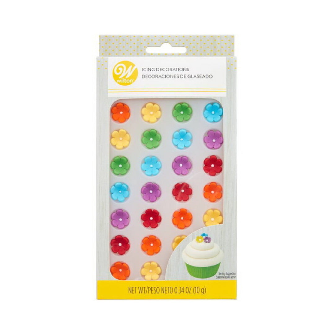Decoración de icing de flores de colores – Chocolatisimo Online
