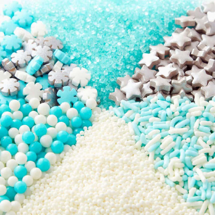 Sprinkles blancos de navidad variados