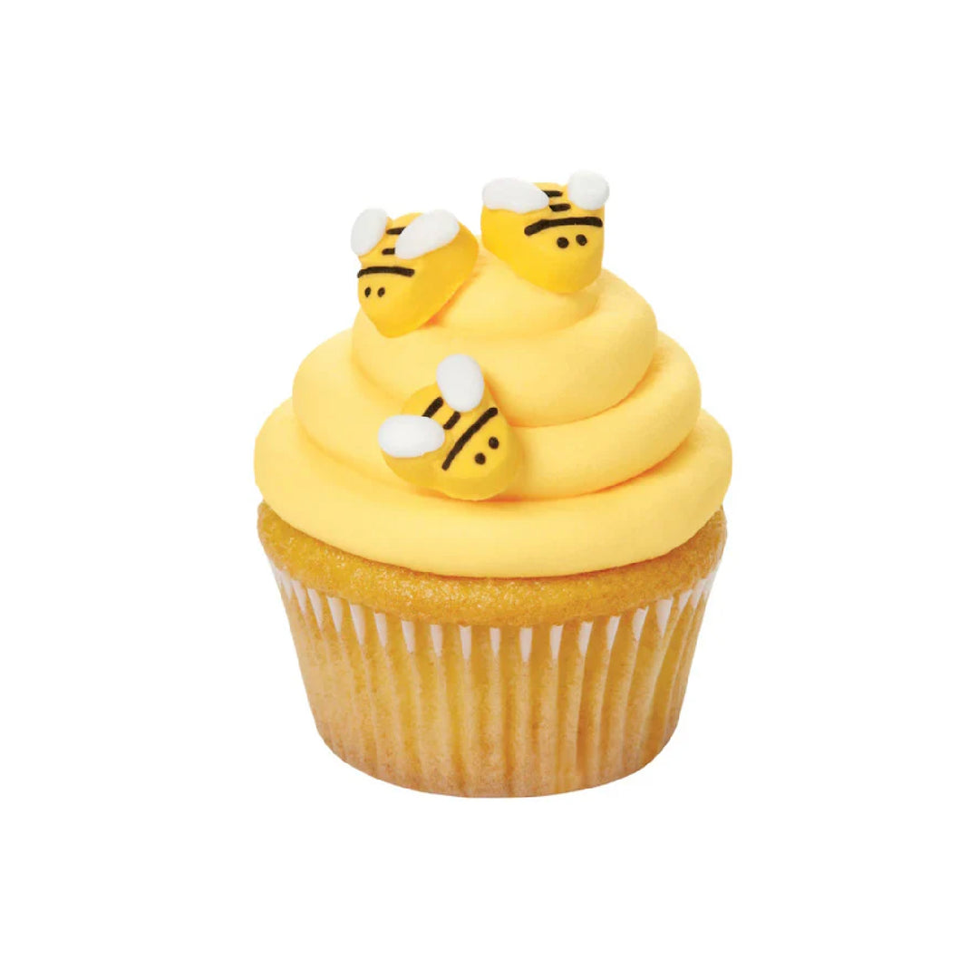 Decoración de icing de abejas