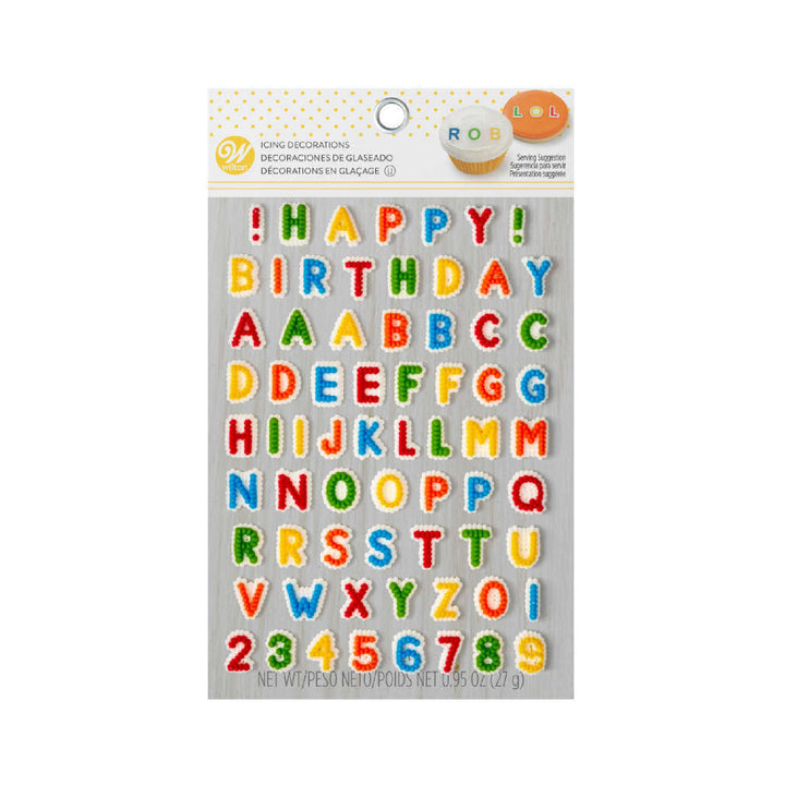 Decoración de letras happy birthday