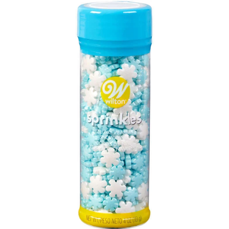 Sprinkles Navideños Copos de Nieve wilton