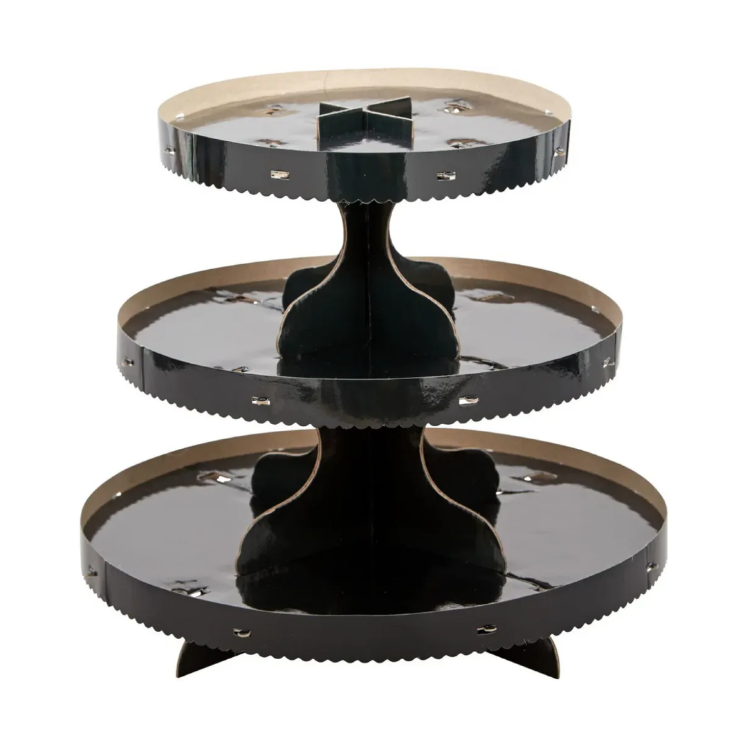 Soporte Para Cupcakes 3 Pisos Color Negro