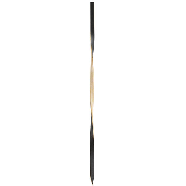 Palillo de bambú negro trenzado de 4 3/4"