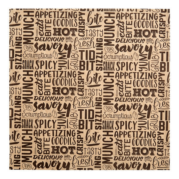 Papel Antigrasa Kraft  Savory 12x12"