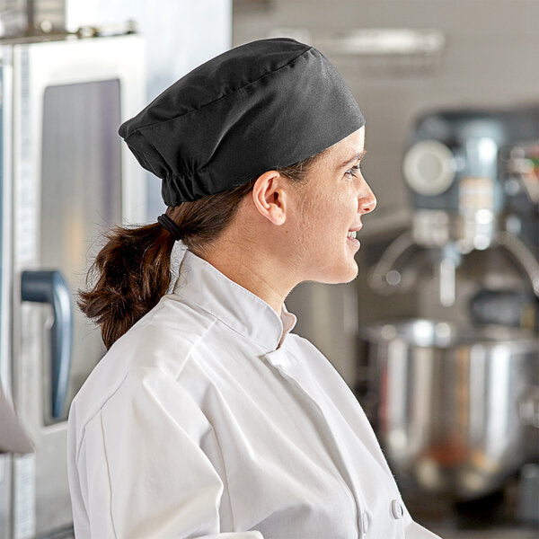 Gorro de chef de malla negra