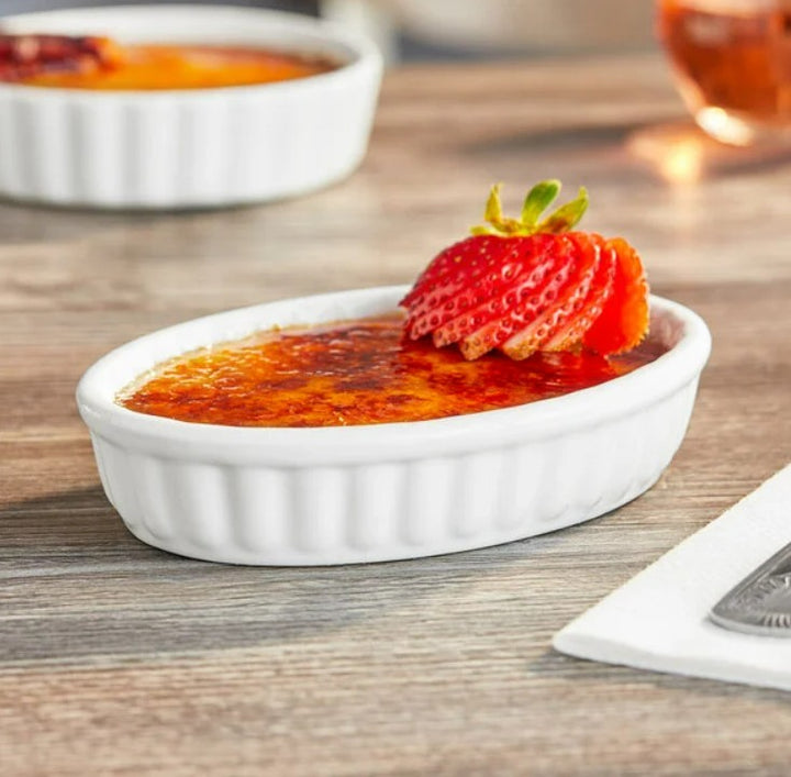 Molde soufflé de porcelana oval 6 oz