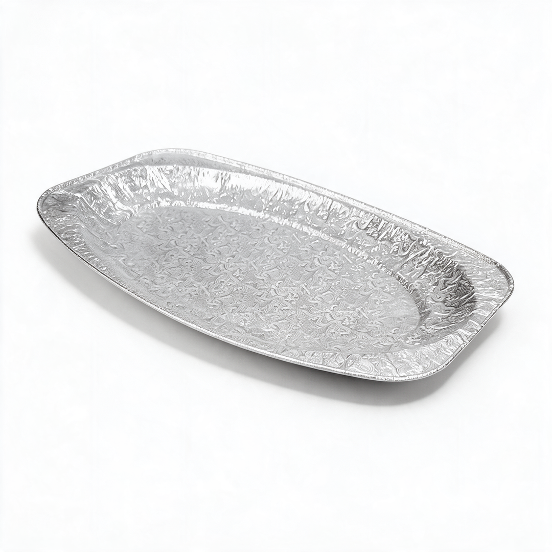 Bandeja de aluminio ovalada