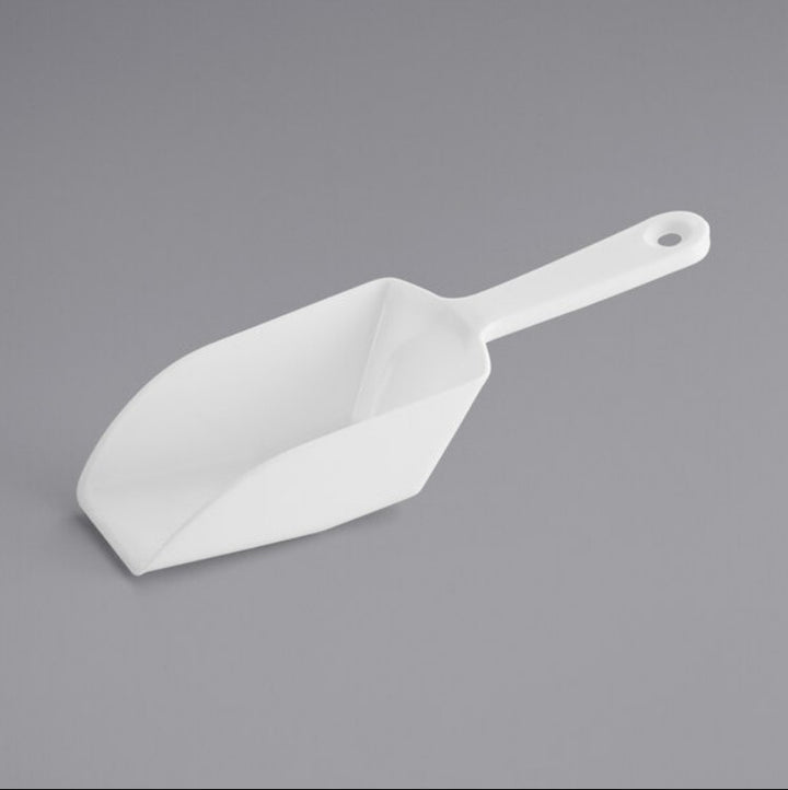 Cuchara de plástico blanca