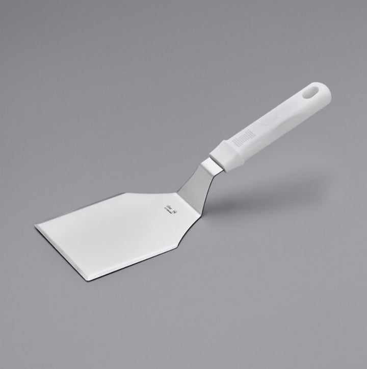 Espátula de borde cuadrado mango de polipropileno blanco