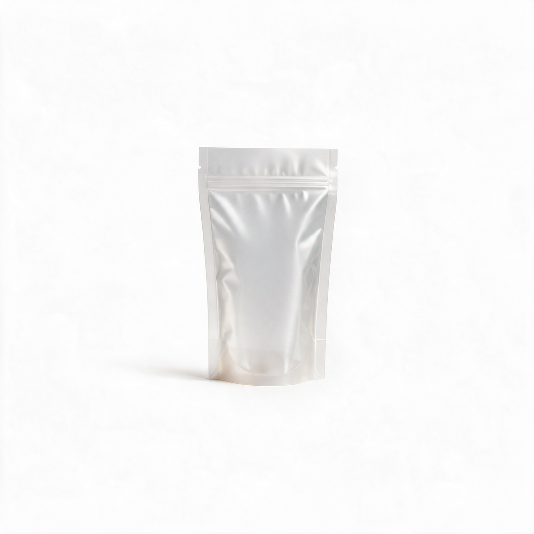 Bolsa traslucida frost con zipper
