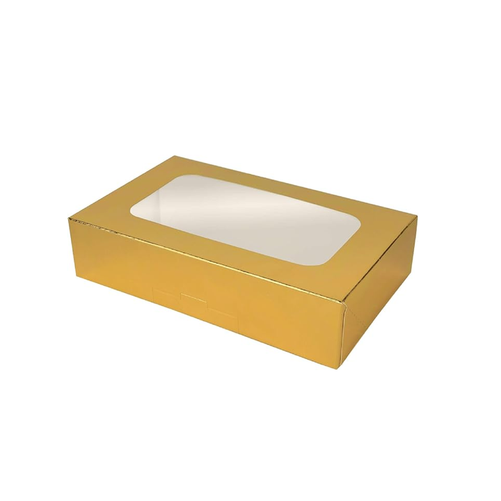 Caja de galletas color metalizado