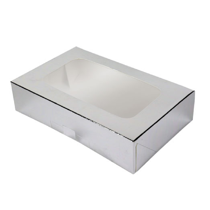 Caja de galletas color metalizado