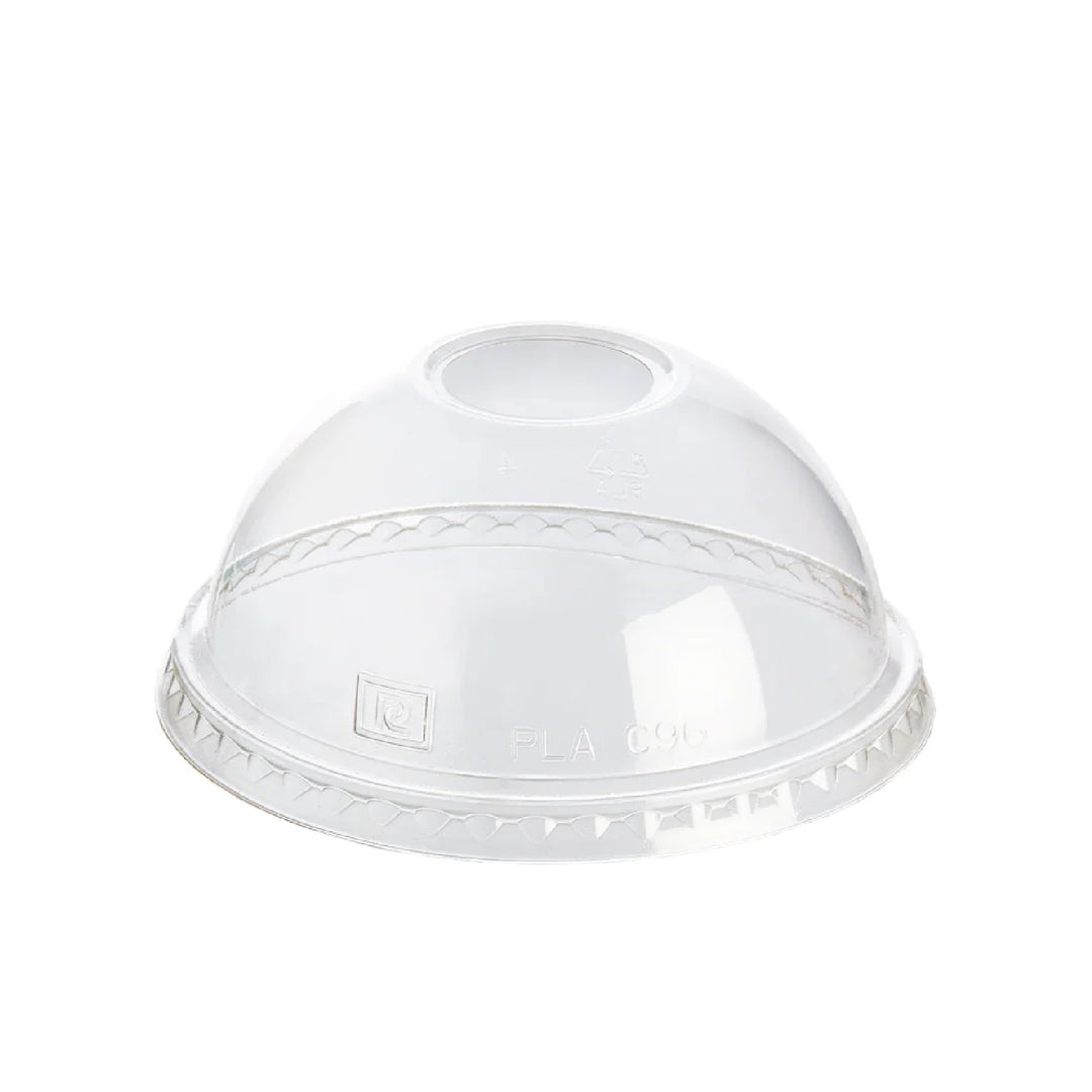 Tapa domo para vaso plastico 100 und