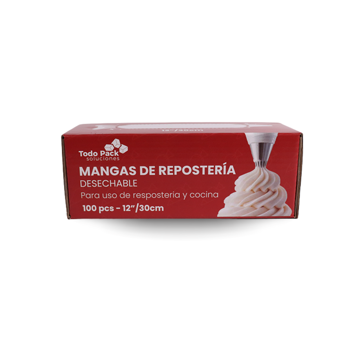 Caja de mangas pasteleras desechables