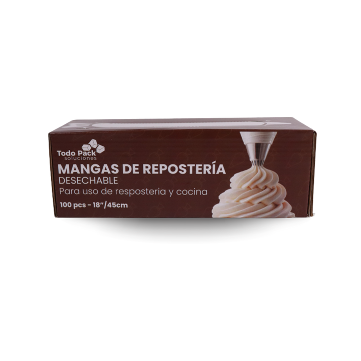 Caja de mangas pasteleras desechables