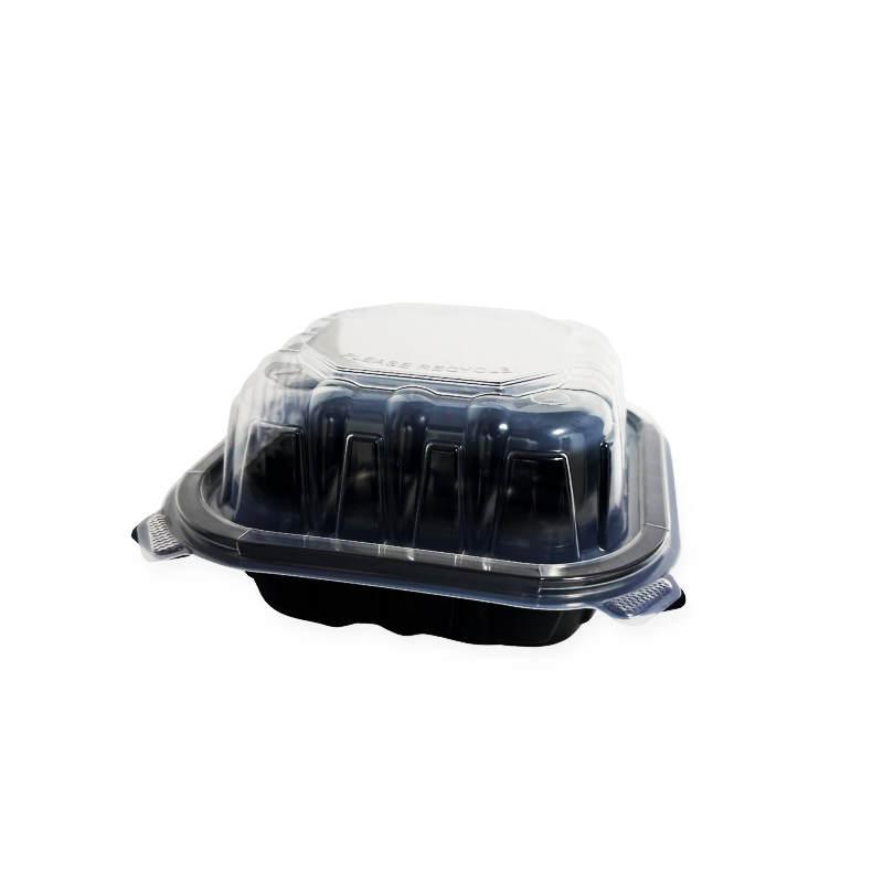 Envase plástico cuadrado sin divisiones