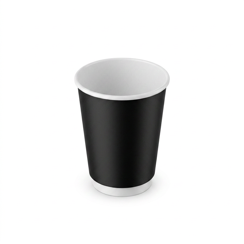 Vaso de cartón doble capa sin tapa