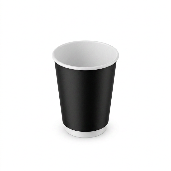 Vaso de cartón doble capa sin tapa