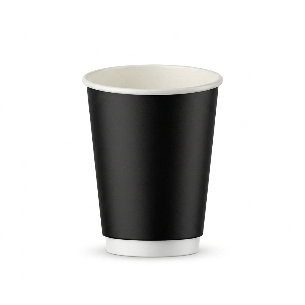 Vaso de cartón doble capa sin tapa