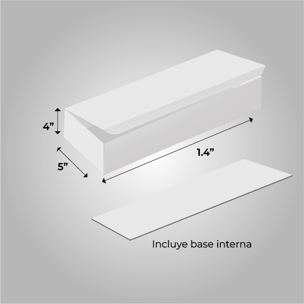 Caja blanca para pan de jamón